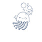 Vida Tropical Kids Beach Blanket  – Jellyfish