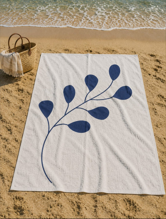 Vida Tropical  Beach Blanket - Leaf