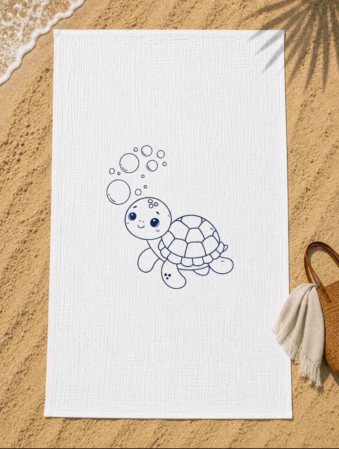 Vida Tropical Kids Beach Blanket – Turtle