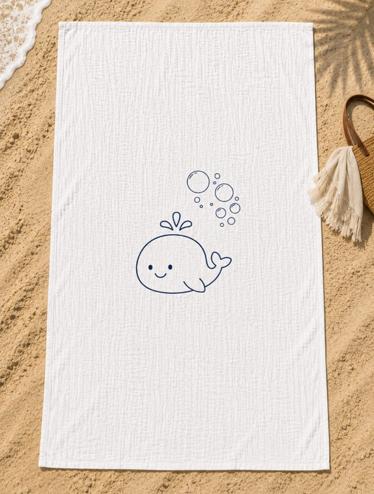 Vida Tropical Kids Beach Blanket – Whale